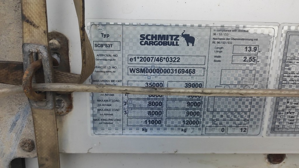 Schmitz, Cargobull Scb S3t, 2007