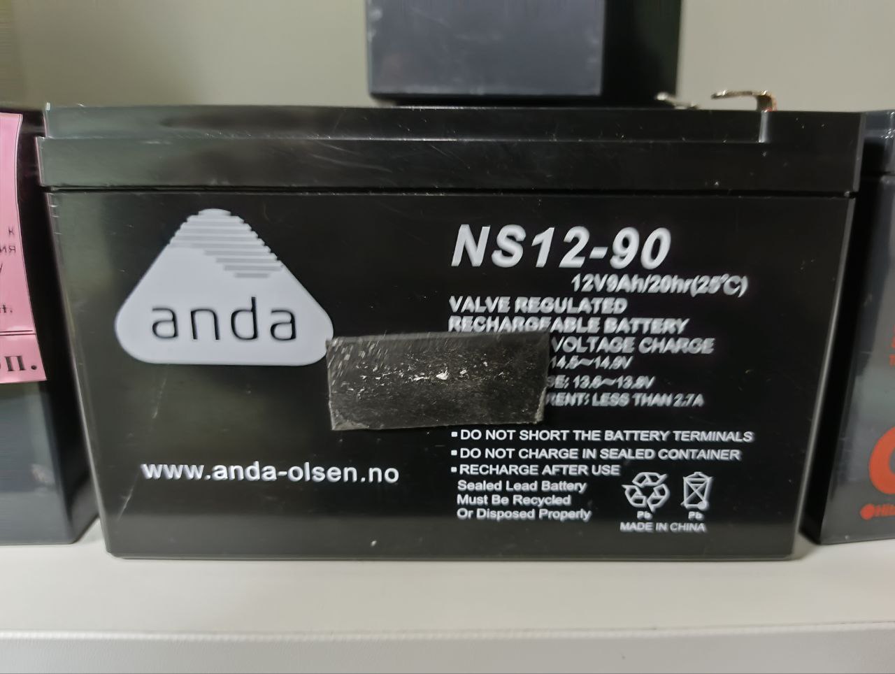 Аккумуляторная батарея к источнику бесперебойного питания BATTERY CSB GP1272 F2 12V 7.2Ah. бу