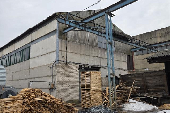 Цех лесопиления, расположенный по адресу: Гомельская обл., Светлогорский р-н, г.Светлогорск, пер. Промысловый, 2/1, общая площадь 911,3 кв.м